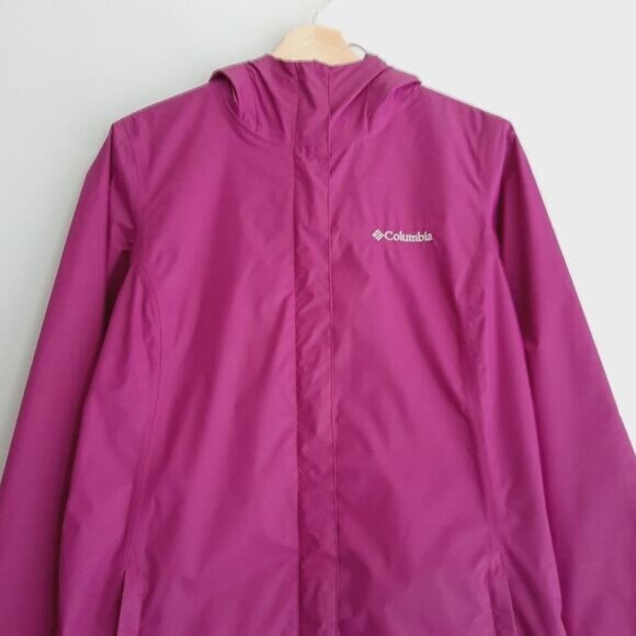 COLUMBIA | Omni-Tech Waterproof Breathable Long Jacket w/ Hood Windbreaker Sz S - Picture 2 of 14